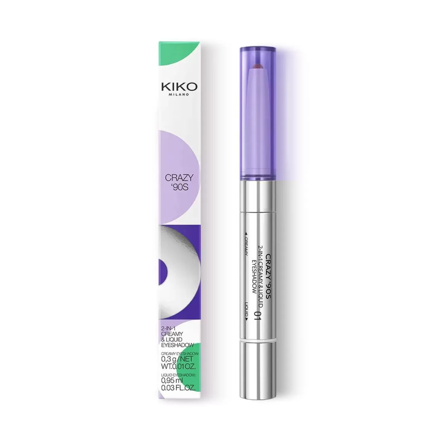 Crazy '90S 2-In-1 Creamy & Liquid Eyeshadow-KIKO Milano New