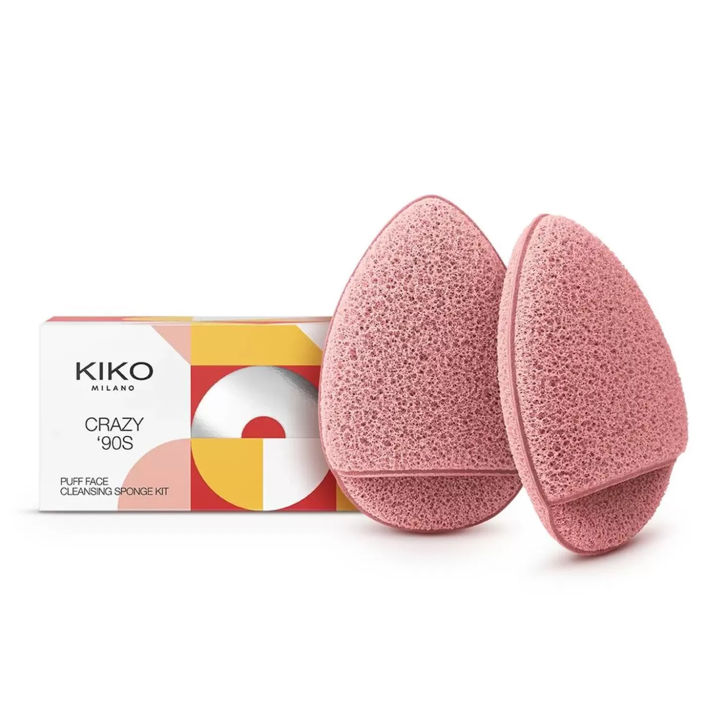 Crazy '90S Puff Face Cleansing Sponge Kit-KIKO Milano New