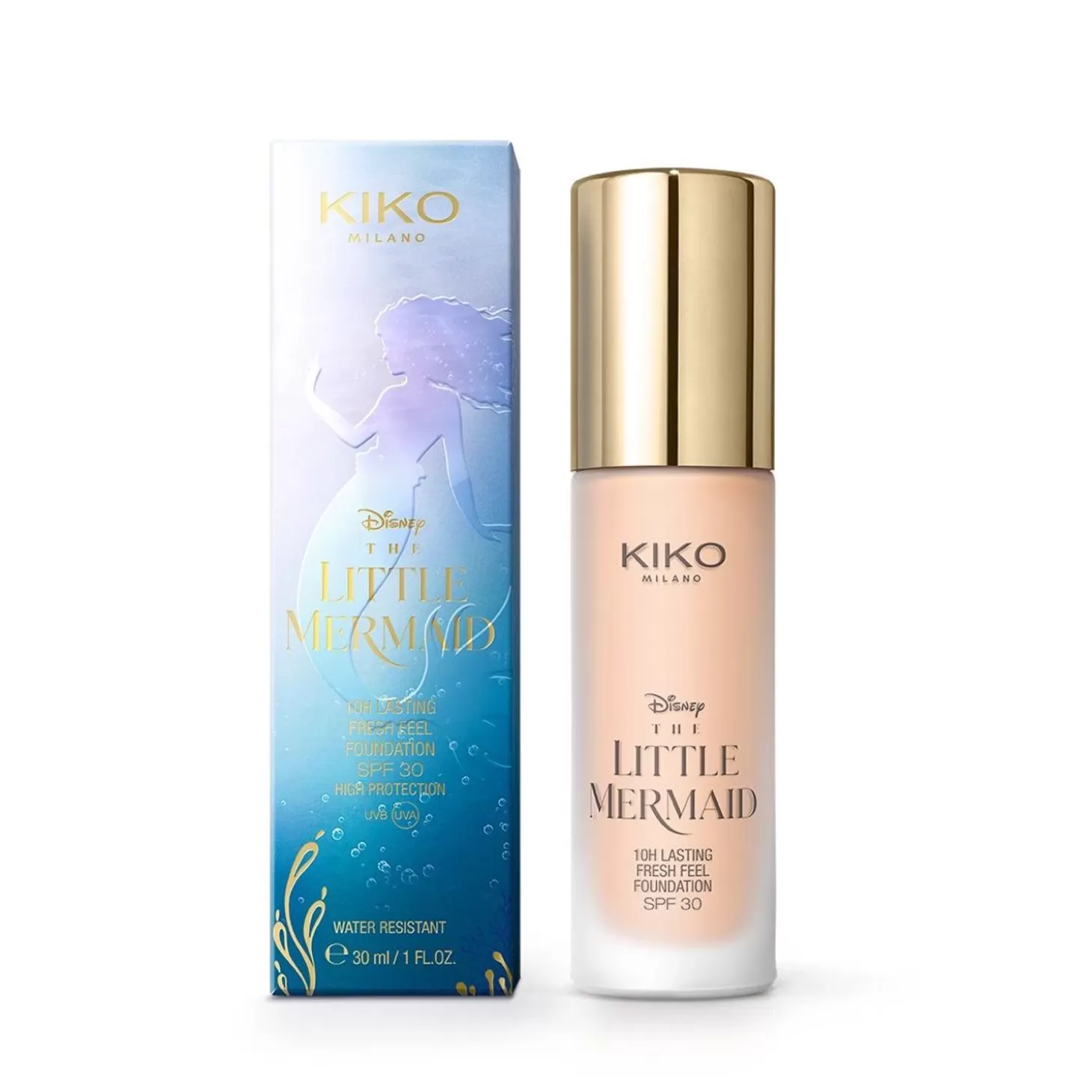 Disney - The Little Mermaid 10H Lasting Fresh Feel Foundation Spf 30-KIKO Milano Hot